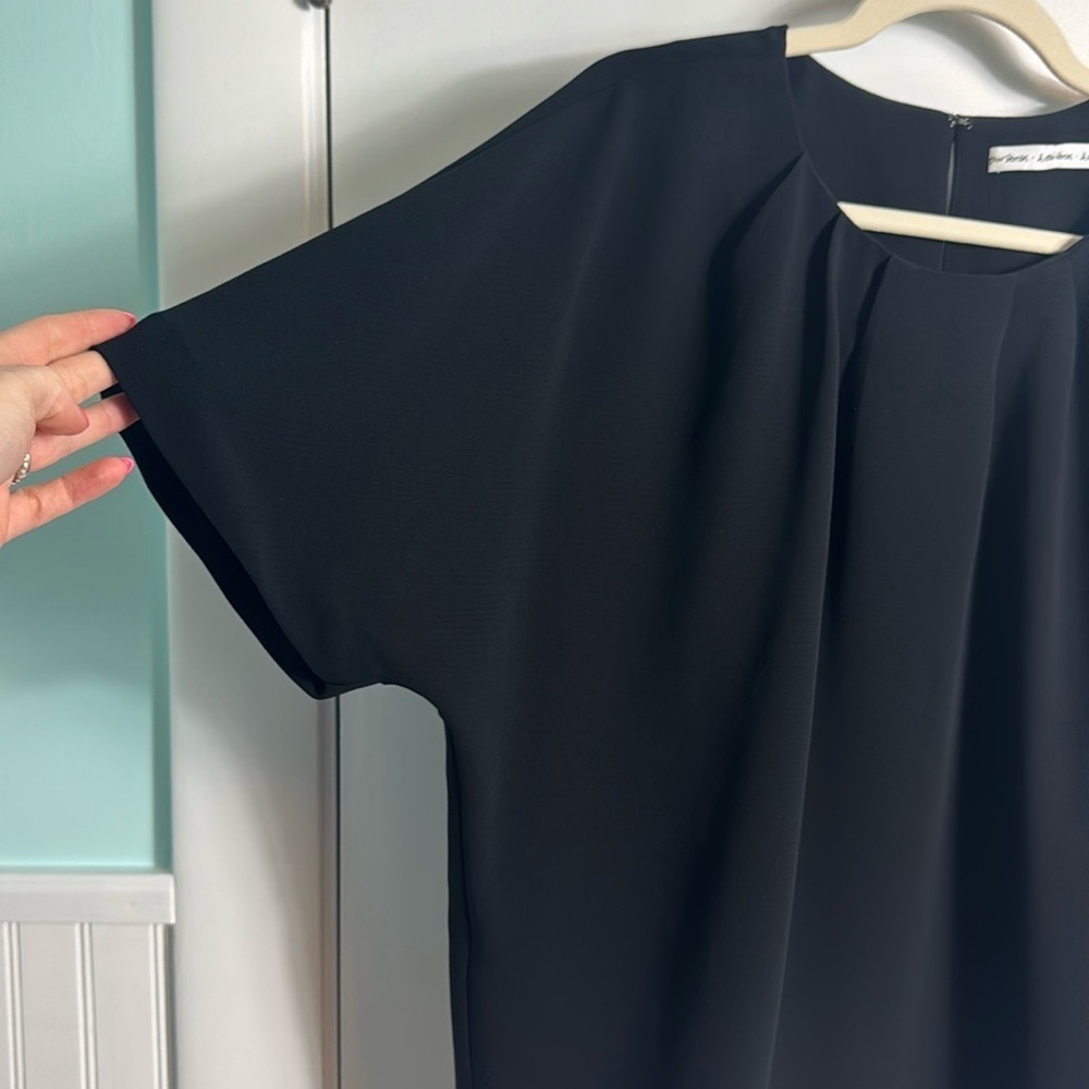 & Other Stories Black Dolman Sleeve Minimalist Basic  Career Shirt Capsule 10‎ - Picture 2 of 7